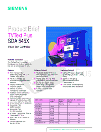 Datasheet SDA5451 manufacturer Siemens