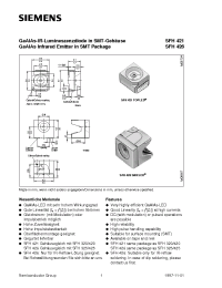 Datasheet SFH426 manufacturer Siemens