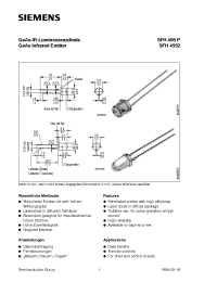 Datasheet SFH4552 manufacturer Siemens