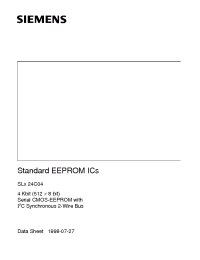 Datasheet SLE24C04-S manufacturer Siemens