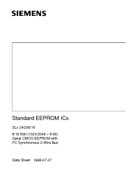 Datasheet SLE24C08-S manufacturer Siemens