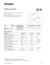 Datasheet SMBT5086 manufacturer Siemens