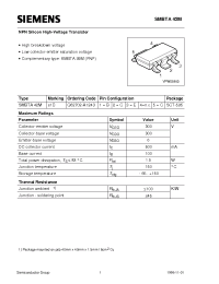 Datasheet SMBTA42M manufacturer Siemens