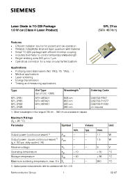 Datasheet SPL2Y81 manufacturer Siemens