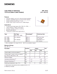 Datasheet SPLCG94 manufacturer Siemens