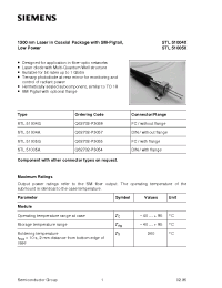 Datasheet STL51005G manufacturer Siemens