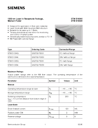 Datasheet STM51004X manufacturer Siemens