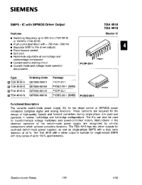 Datasheet TDA4918A manufacturer Siemens