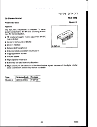Datasheet TDA6612 manufacturer Siemens
