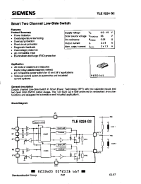 Datasheet TLE5224G2 manufacturer Siemens