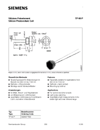 Datasheet TP60P manufacturer Siemens