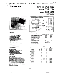 Datasheet YLB2785 manufacturer Siemens