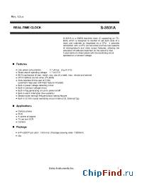 Datasheet S-3531A manufacturer Seiko