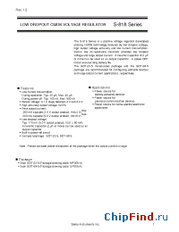 Datasheet S-818A50AUC-BHE-T2 manufacturer Seiko