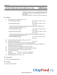 Datasheet S-8232AOFT manufacturer Seiko