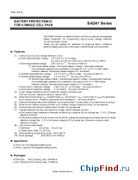 Datasheet S-8241 manufacturer Seiko