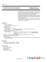 Datasheet S-8424AAAPA-TF manufacturer Seiko