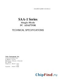 Datasheet SAA-1 manufacturer Seiko