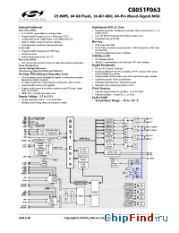 Datasheet C8051F063 manufacturer Silicon Lab.