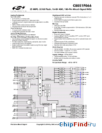 Datasheet C8051F066 manufacturer Silicon Lab.