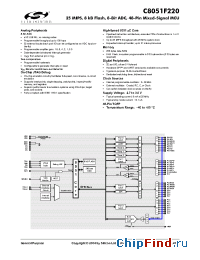 Datasheet C8051F220 manufacturer Silicon Lab.