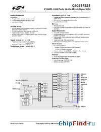 Datasheet C8051F331 manufacturer Silicon Lab.