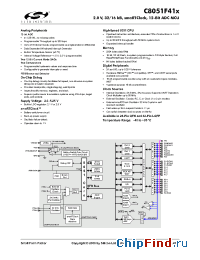 Datasheet C8051F41X manufacturer Silicon Lab.