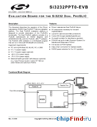 Datasheet SI3232PPT0-EVB manufacturer Silicon Lab.