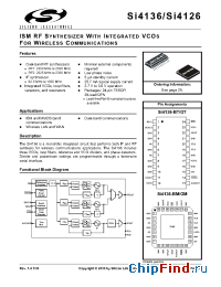 Datasheet SI4136-F-GT производства Silicon Lab.