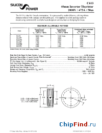 Datasheet C613/6RT42 производства Silicon Power
