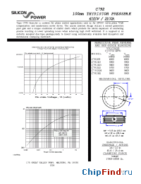 Datasheet C792/6RT300 производства Silicon Power