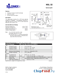 Datasheet NSL-32B-100 manufacturer Silonex