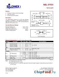 Datasheet NSL-37V51 производства Silonex