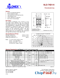 Datasheet SLD-74D1/4 manufacturer Silonex
