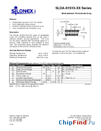 Datasheet SLDA-61S10-11 manufacturer Silonex
