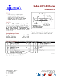 Datasheet SLDA-61S16-08 manufacturer Silonex