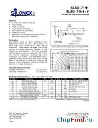 Datasheet SLSD-71N1 manufacturer Silonex