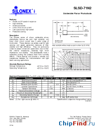 Datasheet SLSD-71N2 manufacturer Silonex