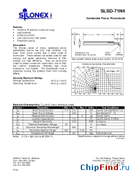 Datasheet SLSD-71N4 manufacturer Silonex