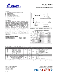 Datasheet SLSD-71N5 manufacturer Silonex