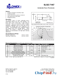 Datasheet SLSD-71N7 manufacturer Silonex