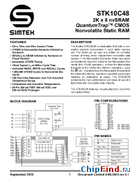 Datasheet STK10C48-30M manufacturer Simtek