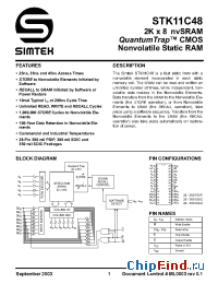 Datasheet STK11C48-25I manufacturer Simtek