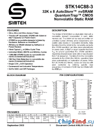 Datasheet STK14C88-3-25 manufacturer Simtek