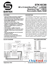 Datasheet STK16C68-20 manufacturer Simtek