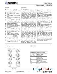 Datasheet U637H256DC25G1 manufacturer Simtek