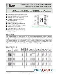 Datasheet SP234ACX manufacturer Sipex