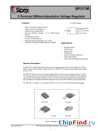 Datasheet SP317MM4-L/TR manufacturer Sipex