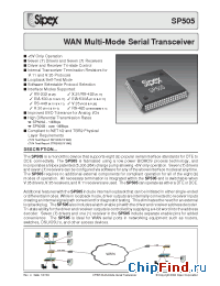 Datasheet SP505 manufacturer Sipex