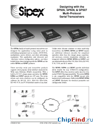 Datasheet SP505RB manufacturer Sipex